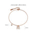 Solid 925 Sterling Silver Initial Crystal Personalised Alphabet Letter Bracelet Rose Gold Filled